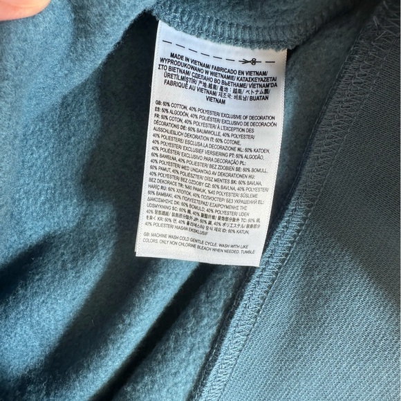 Vans leisure, teal crewneck sweatshirt size large - Picture 7 of 13